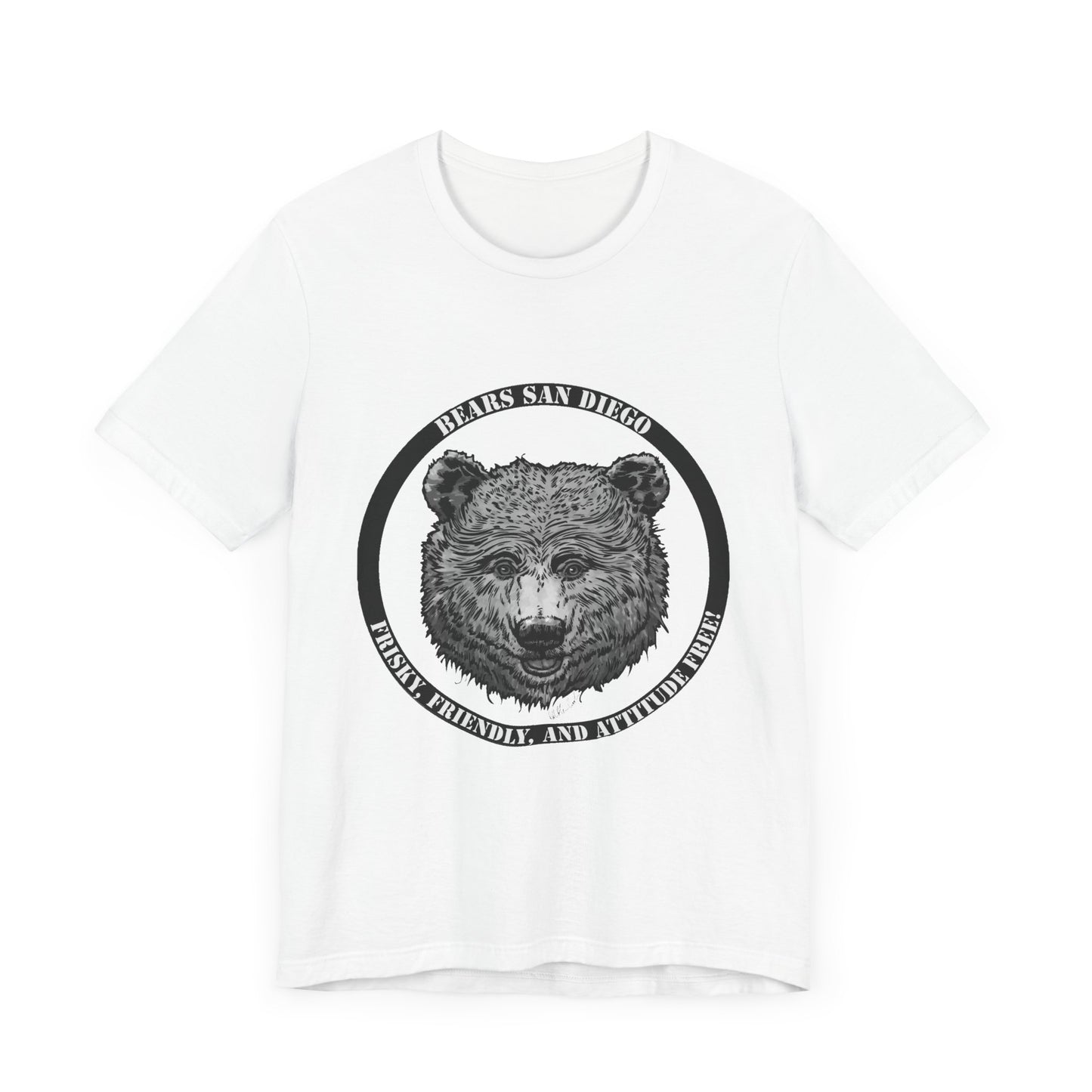 T-Shirt Black and White Bears SD Logo Shirt
