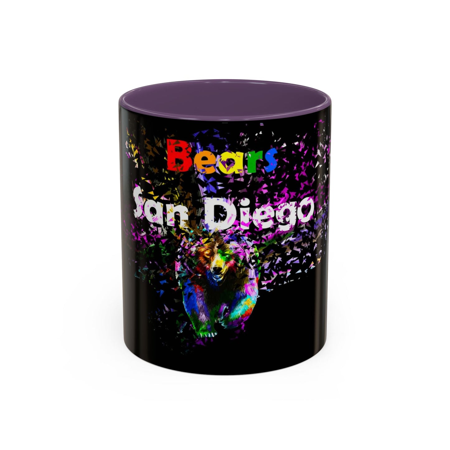 San Diego Bears Colorful Accent Coffee Mug - 11oz & 15oz
