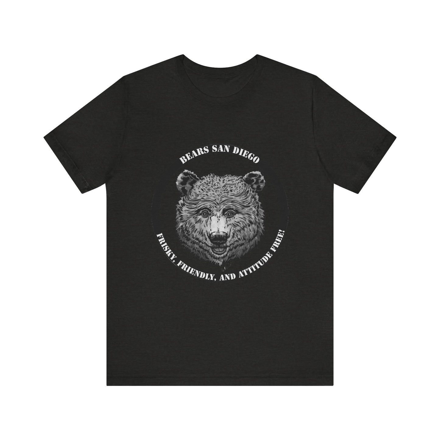 T-Shirt Black and White Bears SD Logo Shirt