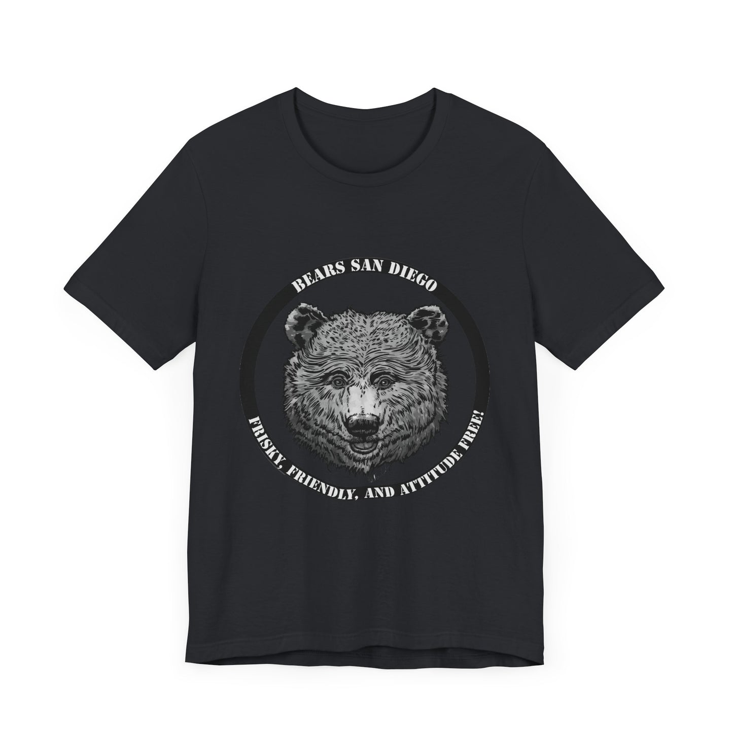 T-Shirt Black and White Bears SD Logo Shirt
