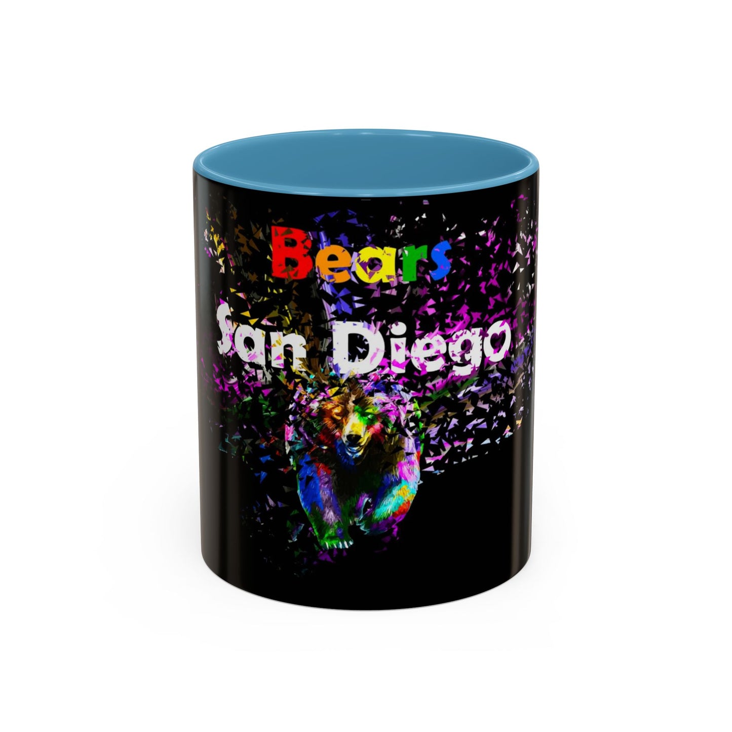 San Diego Bears Colorful Accent Coffee Mug - 11oz & 15oz