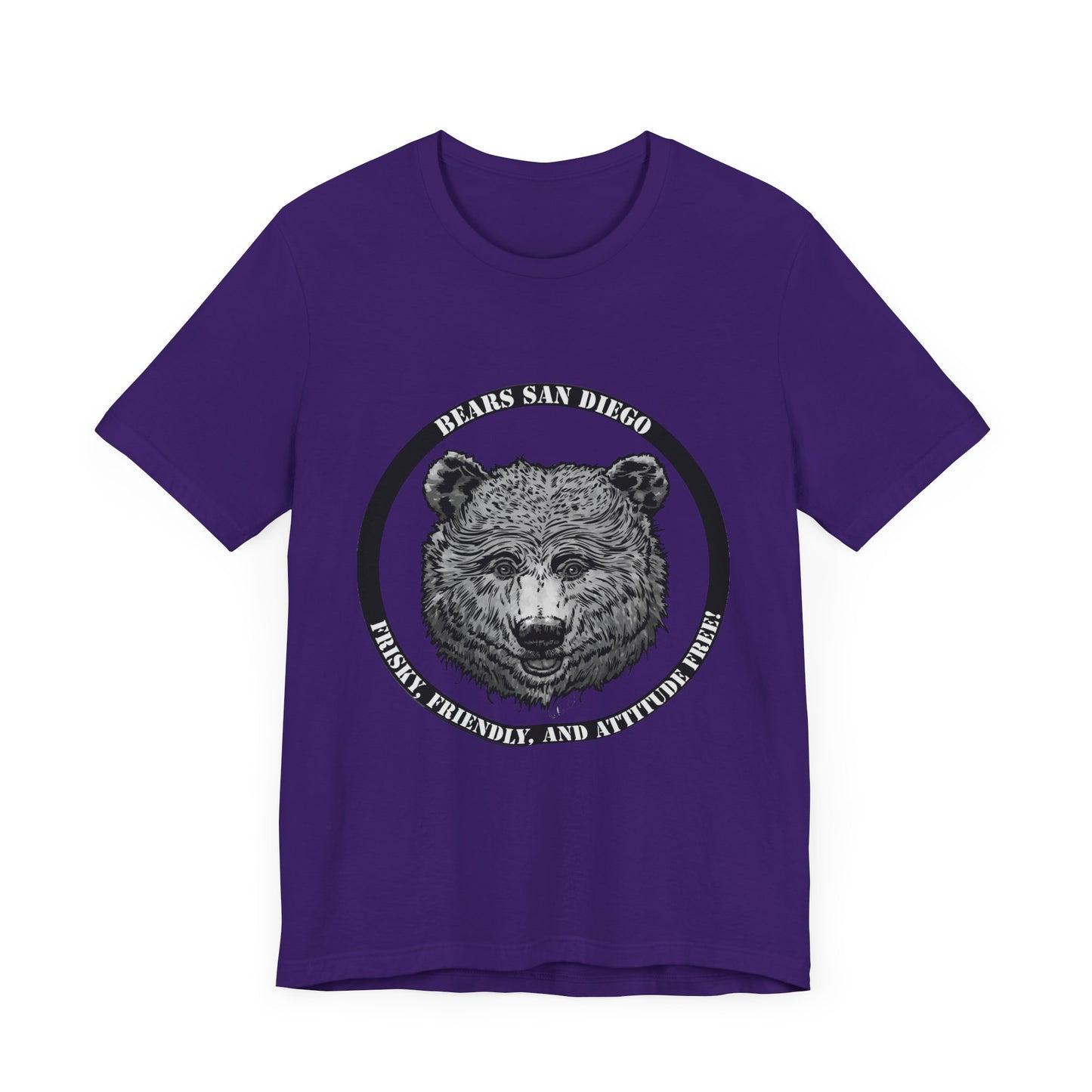 T-Shirt Black and White Bears SD Logo Shirt
