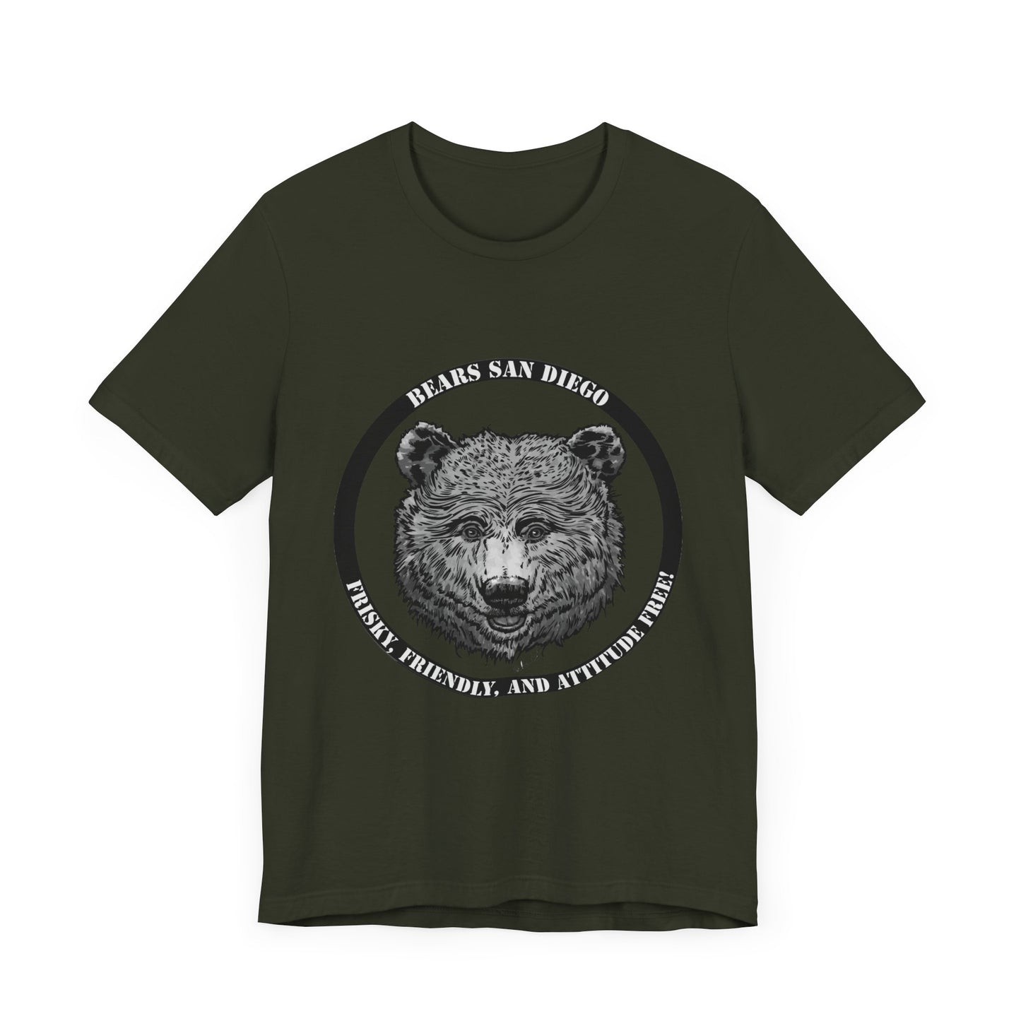 T-Shirt Black and White Bears SD Logo Shirt