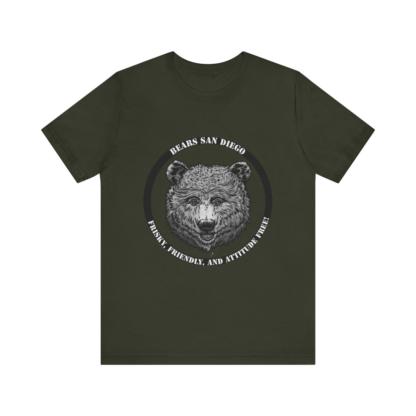 T-Shirt Black and White Bears SD Logo Shirt