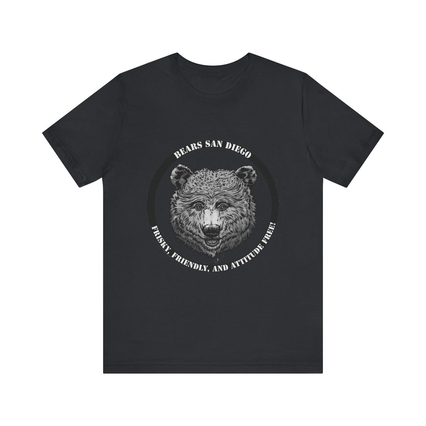 T-Shirt Black and White Bears SD Logo Shirt