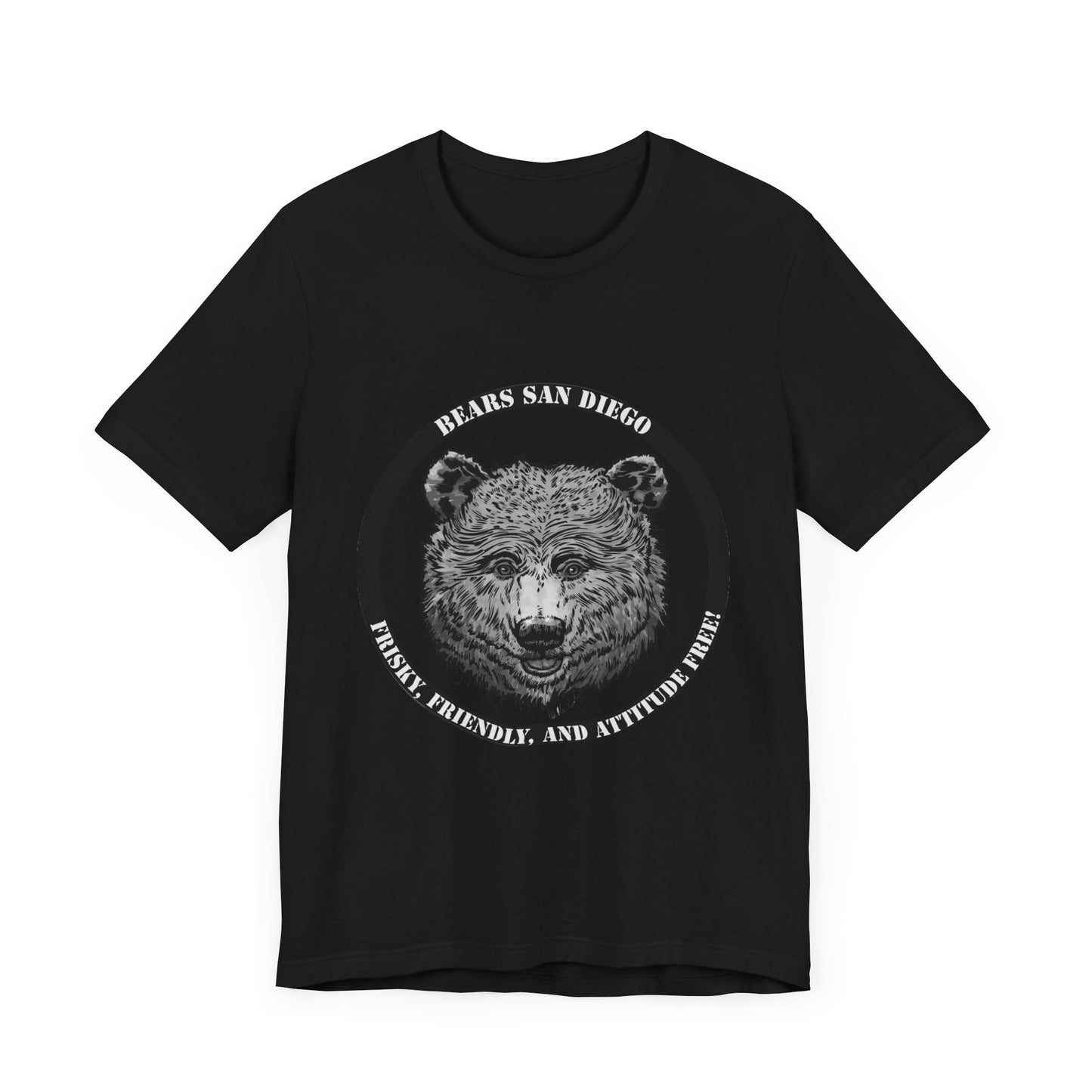 T-Shirt Black and White Bears SD Logo Shirt