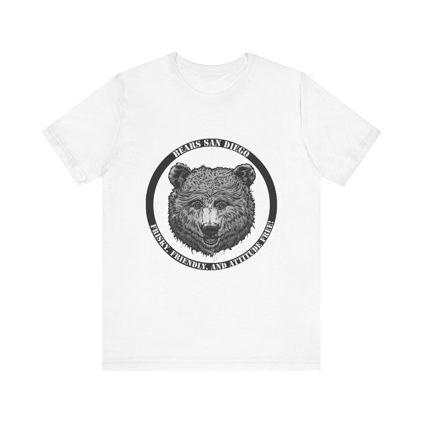 T-Shirt Black and White Bears SD Logo Shirt