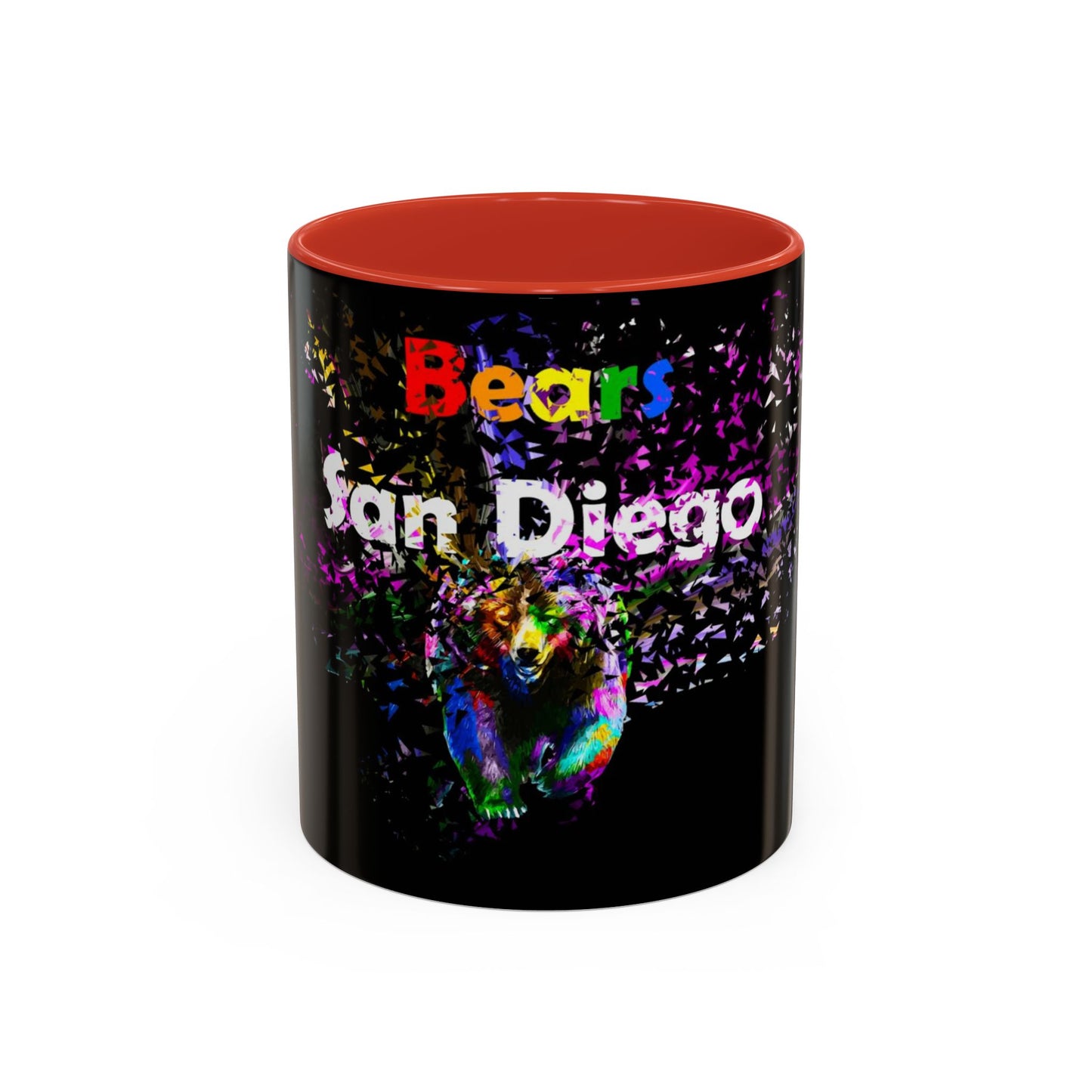 San Diego Bears Colorful Accent Coffee Mug - 11oz & 15oz