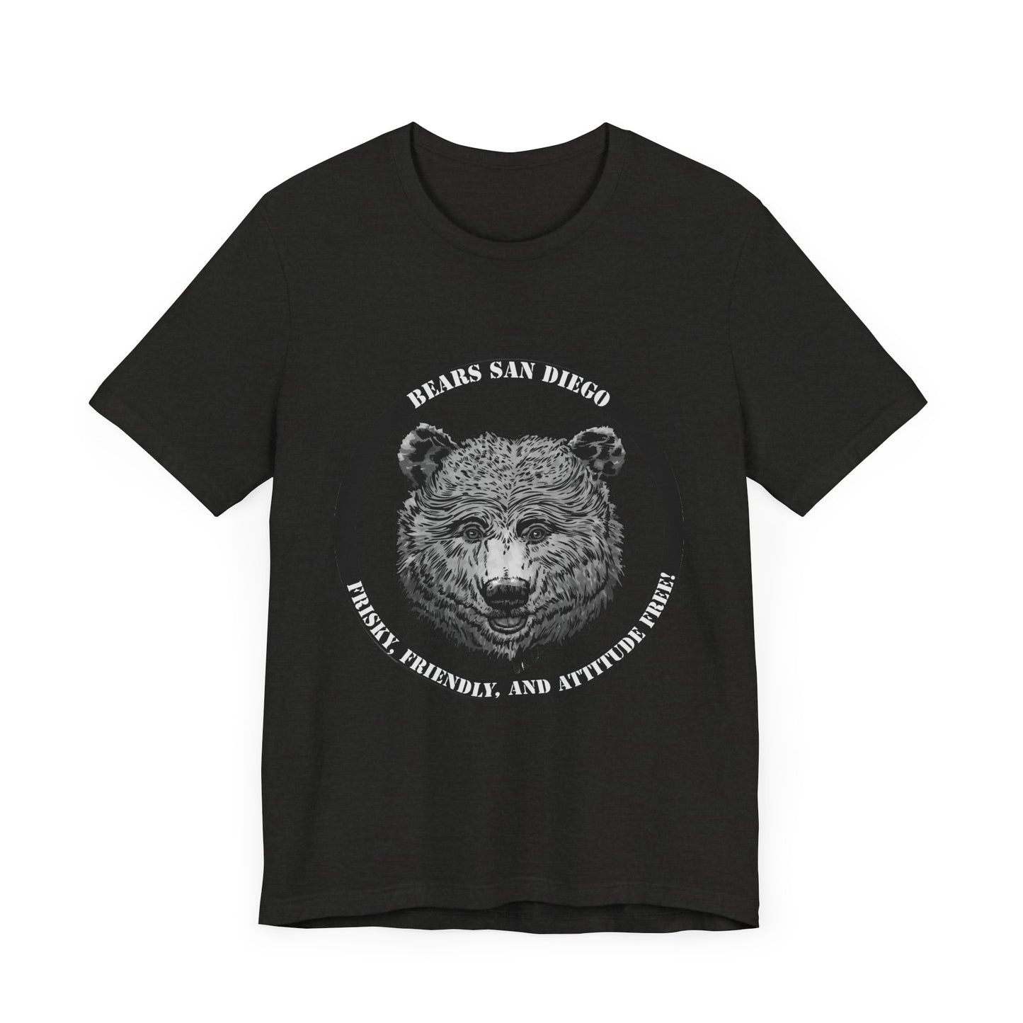 T-Shirt Black and White Bears SD Logo Shirt