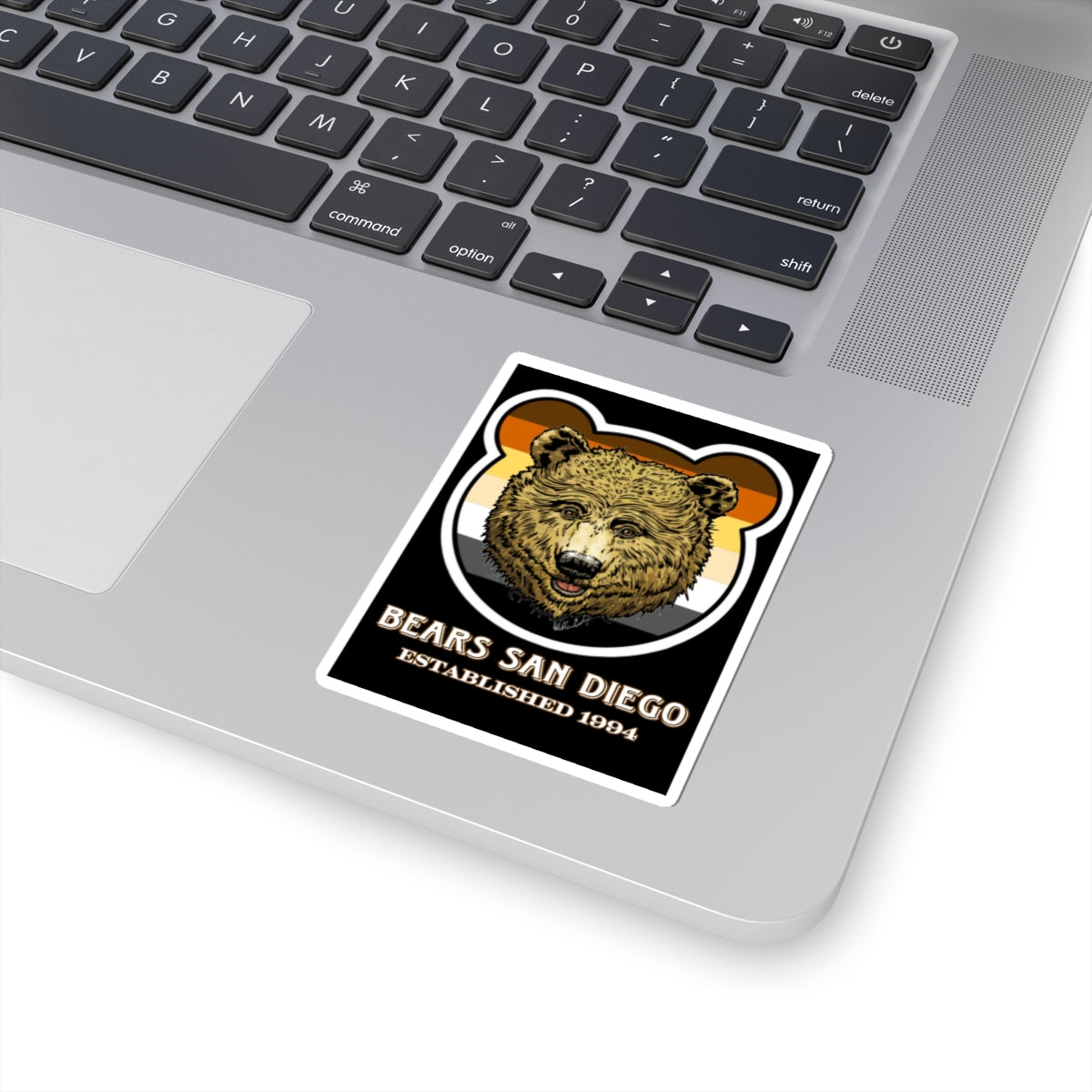 Bears San Diego Kiss-Cut Stickers - Vintage Bear Design for Pride and Nature Lovers