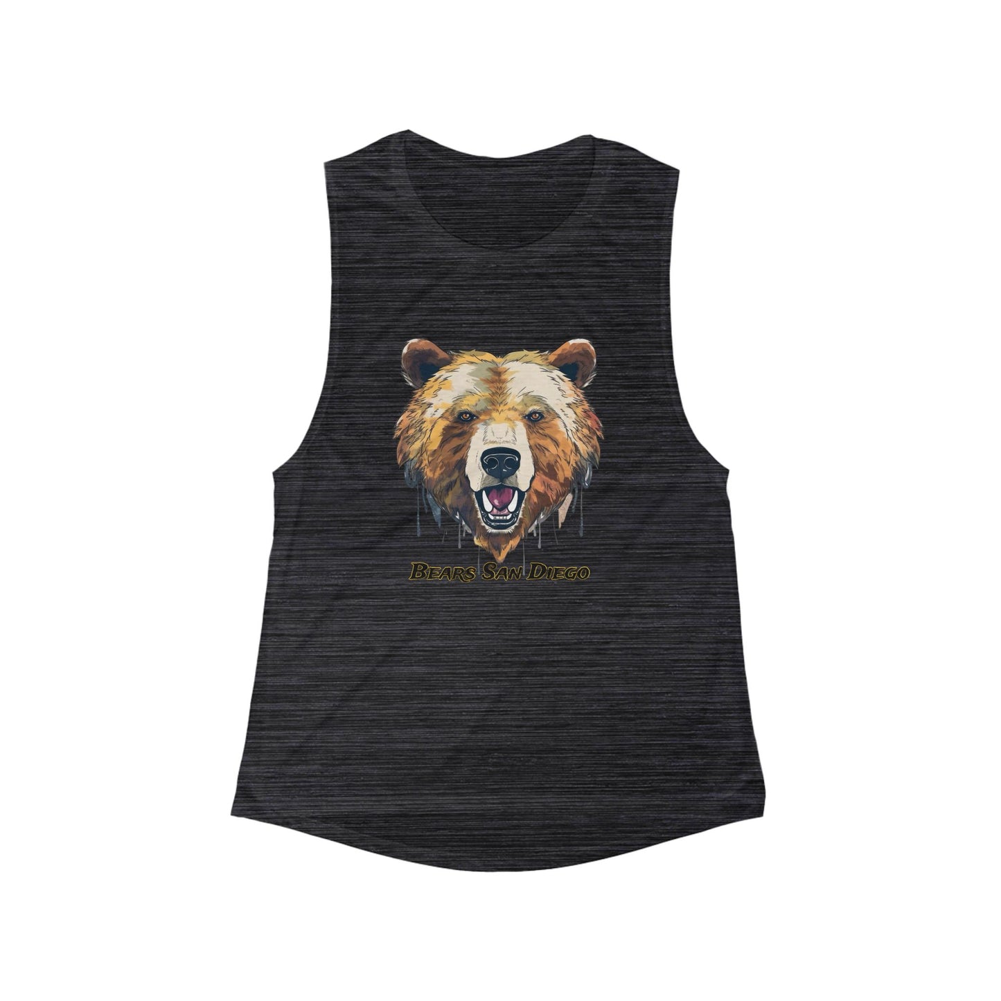 Bears San Diego Women's Flowy Tank Top - Wild Animal Graphic Tee