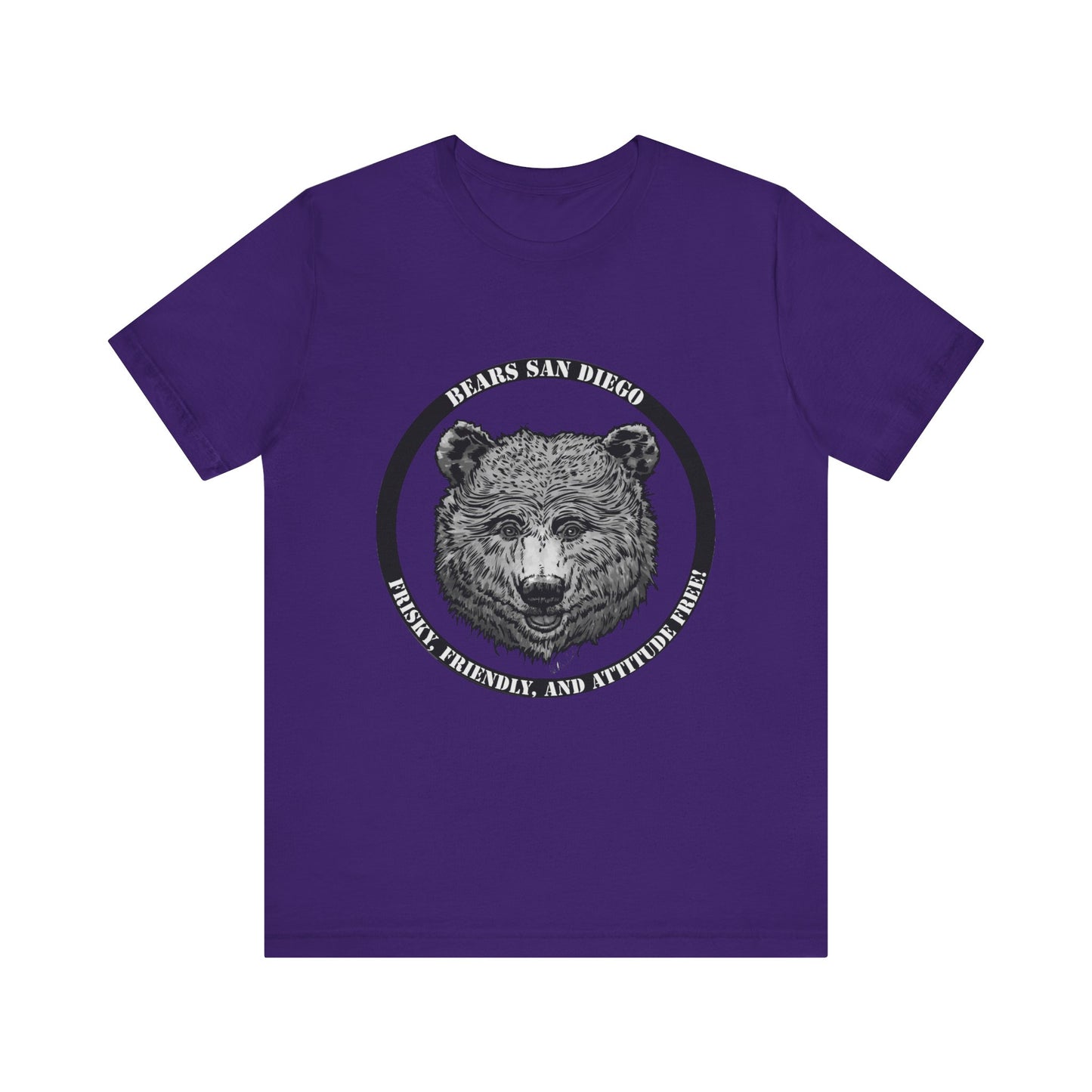 T-Shirt Black and White Bears SD Logo Shirt