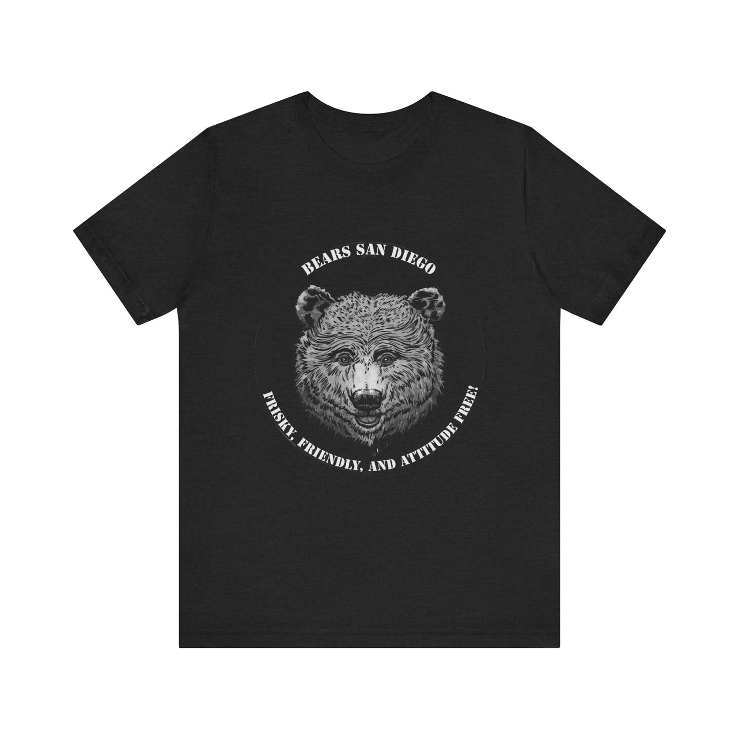 T-Shirt Black and White Bears SD Logo Shirt