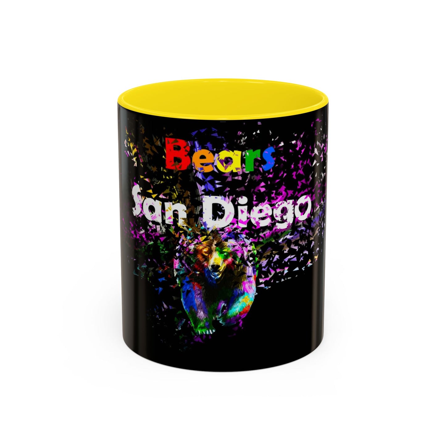 San Diego Bears Colorful Accent Coffee Mug - 11oz & 15oz