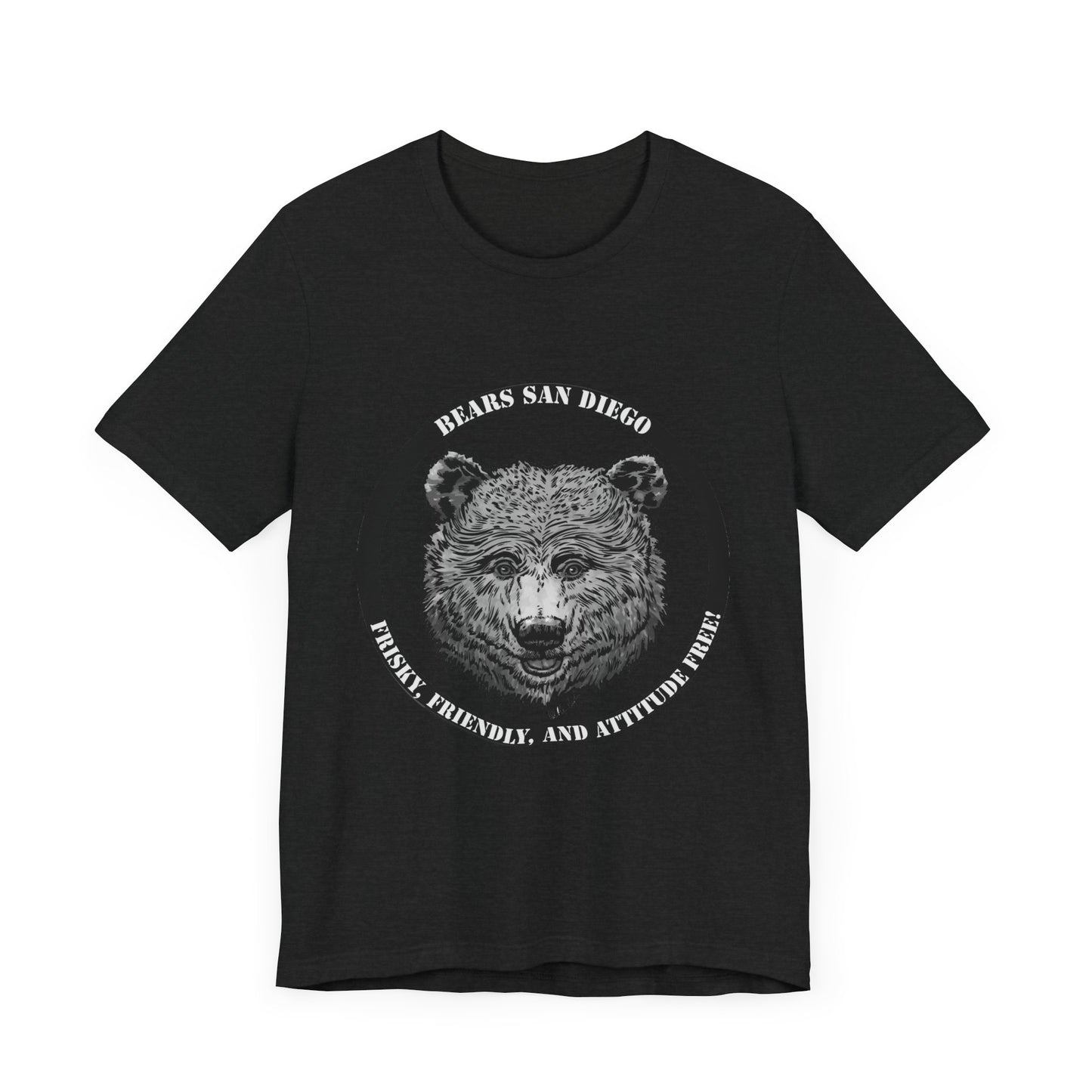 T-Shirt Black and White Bears SD Logo Shirt